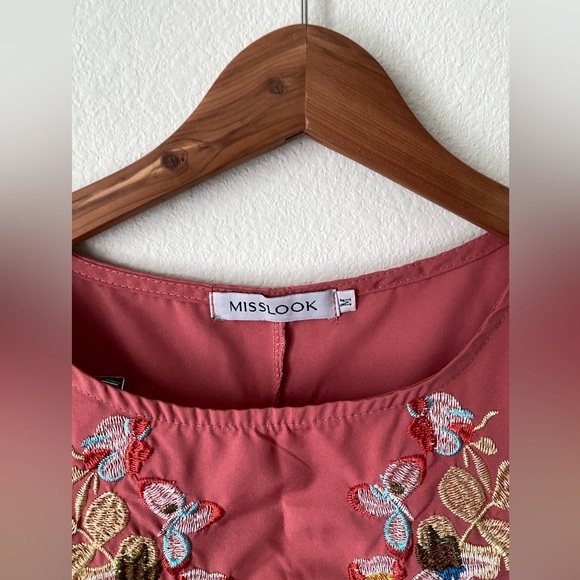 MISSLOOK rouge pink top - Picture 2 of 5